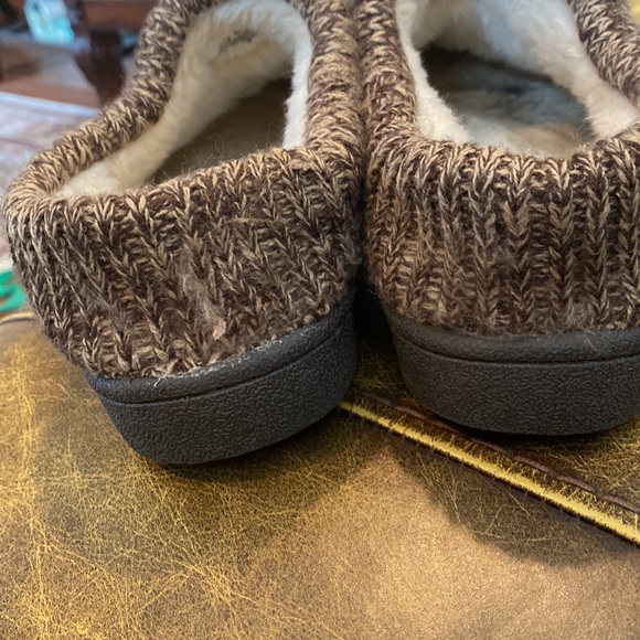 Clarks suede 8 leather slip on fleece lined shoes - Picture 5 of 6